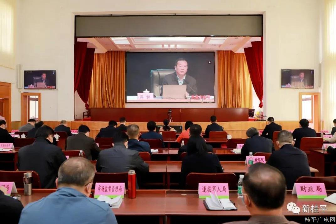 桂平市组织参加学习贯彻党的十九届六中全会精神自治区宣讲团报告会