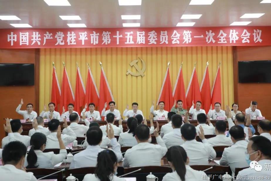 【聚焦党代会】中国共产党桂平市第十五届委员会召开第一次全体会议