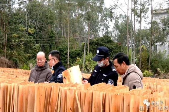 桂平市自然资源局、市公安局森林警察大队联合开展松木及其制品检疫检查专项行动