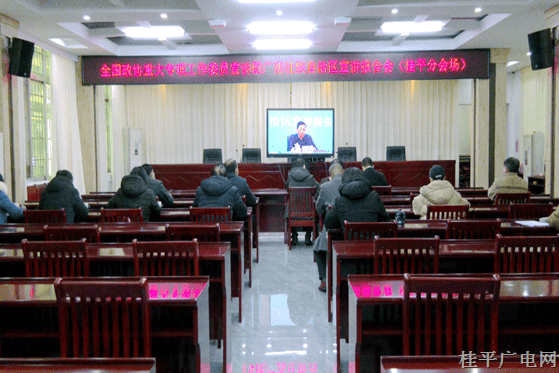 桂平市组织收听收看全国政协重大专项工作委员宣讲团广西壮族自治区宣讲报告会
