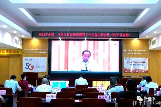 桂平市组织收听收看2022 年全国、自治区打击侵权假冒工作电视电话会议