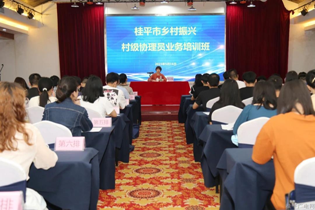 桂平市乡村振兴村级协理员培训班正式开班